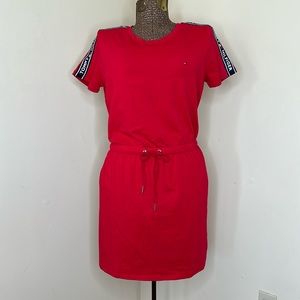 Tommy Hilfiger Logo Tape Shoulder Dress